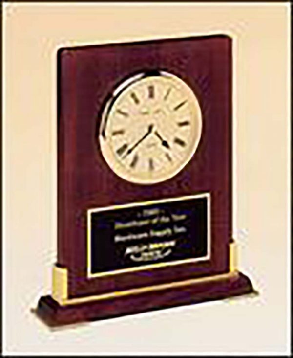 Clock award on rosewood - BC899