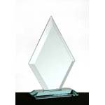 Grand diamond jaded glass award