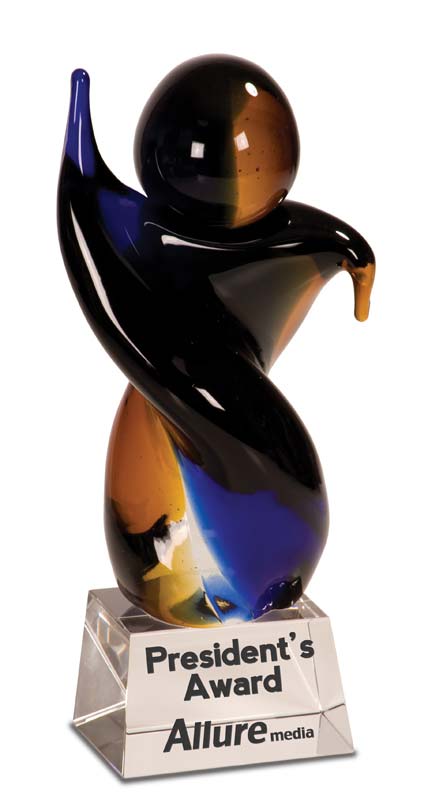 Colored art glass award -AGS11