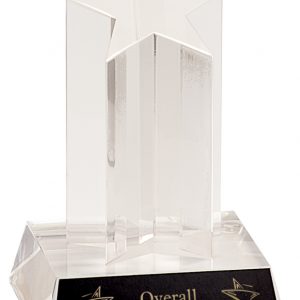 Single star column acrylic award - ASC5