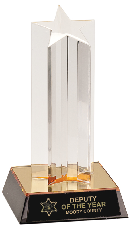 Single star column acrylic award - ASC5