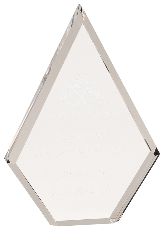 Clear diamond acrylic award - BAC032