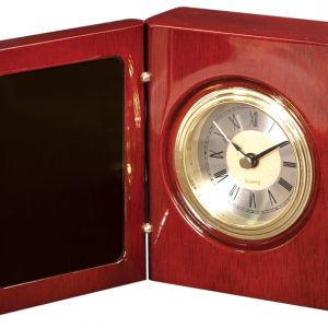 5.5 inch rosewood piano finished book clock - T140