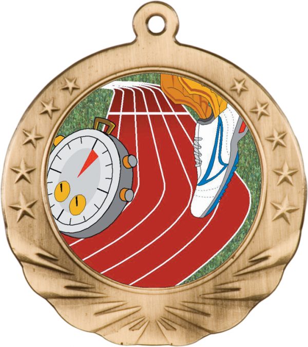2.75 inch bronze motion medal- MTN01B