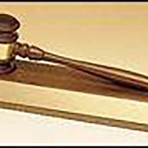 11.5 inch walnut base and removable gavel