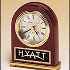 Piano-finished rosewood with three-hand diamond-spun dial on brass base