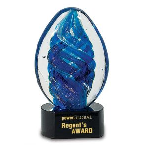 6.5 inch glass art award