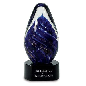 6.75 inch glass art award