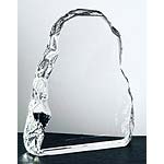 5.5'' x 6.5'' optical crystal iceberg award