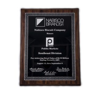 13'' x 17'' oak wood finished plaque