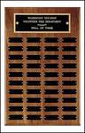 13'' x 20'' walnut plaque with 40 black brass plates