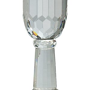 12.25 inch crystal column with cup