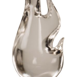 12 inch crystal flame award on black base