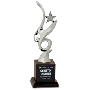 11.5'' silver star art award