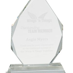 Crystal diamond award