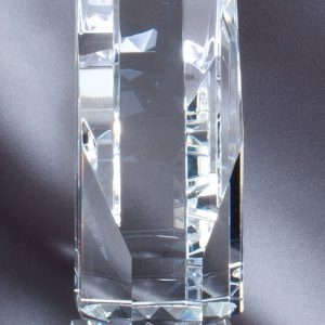Crystal octagon tower award