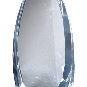 6.75 inch crystal oval award