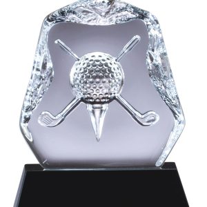 Crystal golf ice award