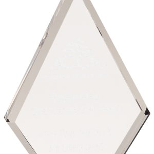 Clear diamond acrylic award