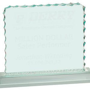 Jaded acrylic cracked ice award