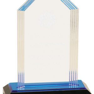 Blue step cornerstone impress acrylic award