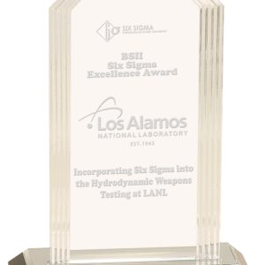 Silver step cornerstone impress acrylic award