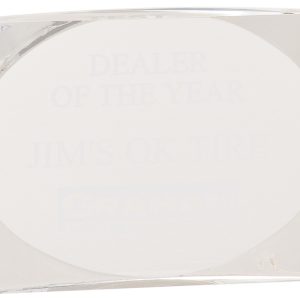 Clear luminary portrait acrylic award