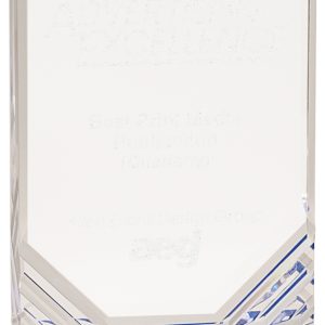 Blue jewel mirage acrylic award