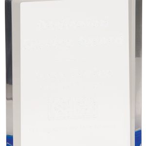 Faceted blue acrylic award