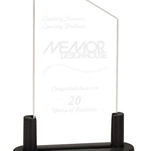 Clear acrylic peak award