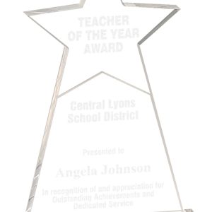 8.75 inch acrylic star obelisk