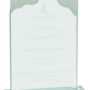 Jaded acrylic white cap award