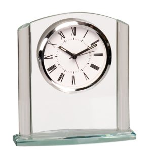 6 inch glass arch clock