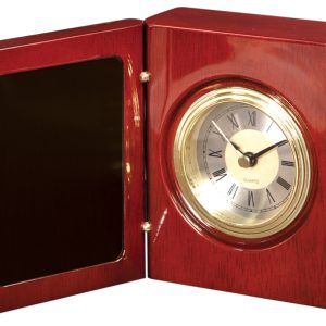 5.5 inch rosewood piano finished book clock