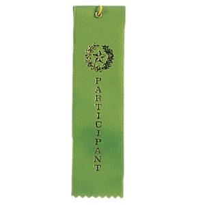 2'' x 8'' participant ribbon with string