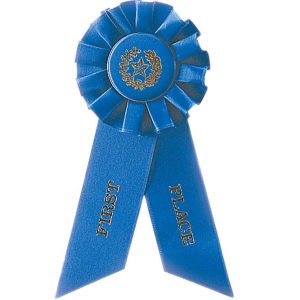 8.5 inch 1st place rosette ribbon