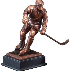 12.5 inch hockey player sculpture