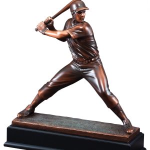 15 inch baseball player sculpture