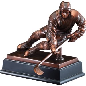10 inch hockey player sculpture