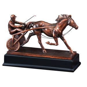 12.5 inch sulky racer sculpture
