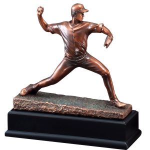 8.5 inch baseball pitcher sculpture