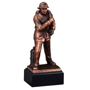12 inch fireman sculpture