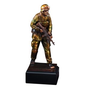 12.5 inch military sculpture