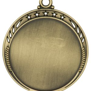 2.5 inch star medallion with custom print insert