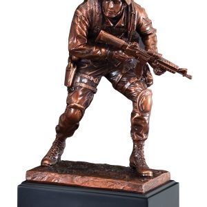 10 inch American marine hero sculpture