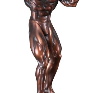 Male body builder sculpture