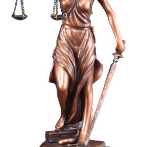 13.5 inch Lady Justice sculpture