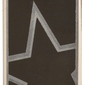 2 inch silver star dog tag