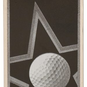 2 inch golf star dog tag