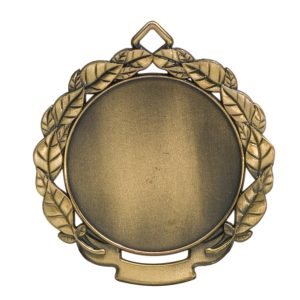 2.75 inch wreath medallion with custom print insert